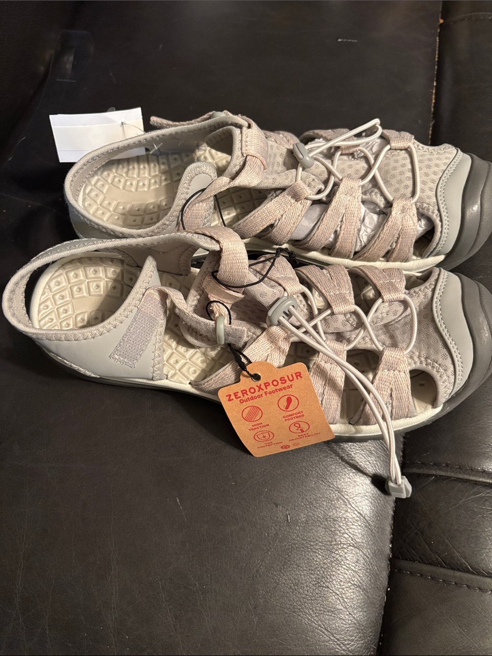 ZeroXposur Light Gray Women's Outdoor Sandals - Picture 2 of 8